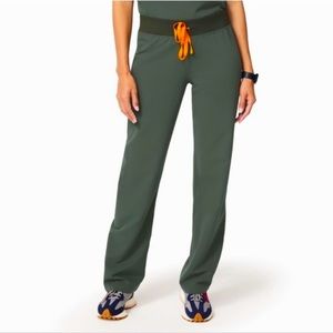 Figs Livingston Basic Scrub Pants Dark Moss/XSP